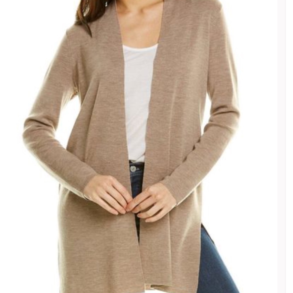 NWT Eileen Fischer Fine Italian Merino Wool long Cardigan, size PS/PP